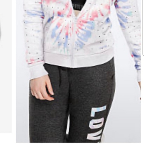 Victoria's Secret PINK Sequin Bling Rhinestone Crystal Skinny Jogger DrawcordNWT - Picture 2 of 16